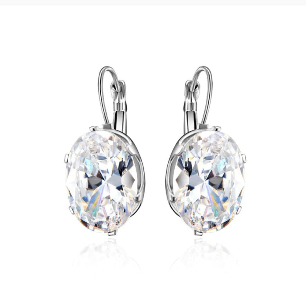 Kolczyki w owalnym szlifie Ivy