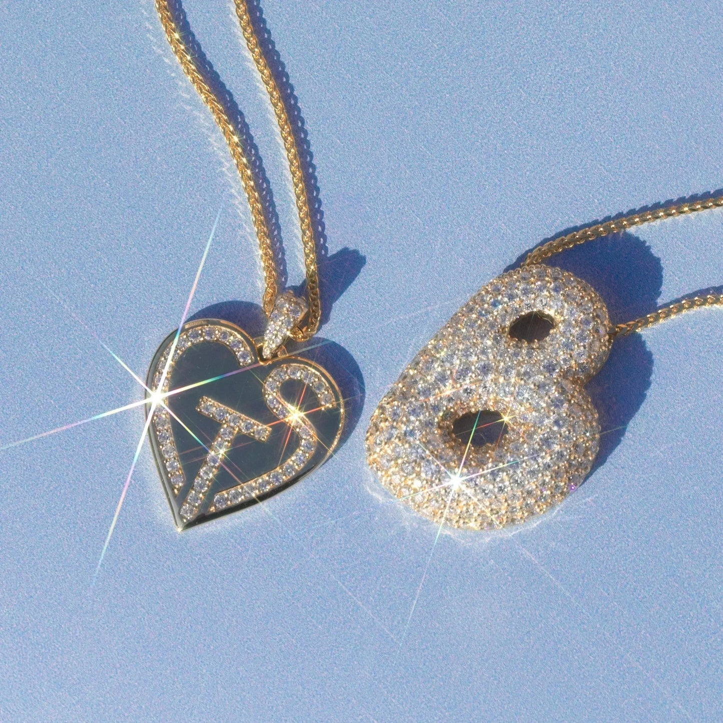 Naszyjnik z inicjałem i bąbelkami Hailey